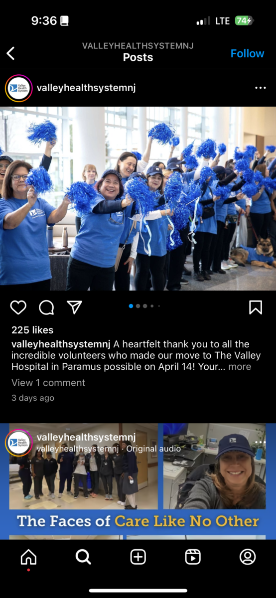 A tweet from Valley Hospitals X account, celebrating the move.