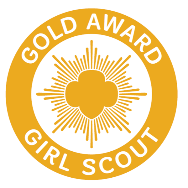 Not as yummy as a cookie, the gold award still ranks as the highest achievement a Girl Scout can earn.    Vive le Trefoils!