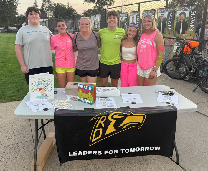 Leaders for Tomorrow sets up their Hope Bag sale at the latest football game.