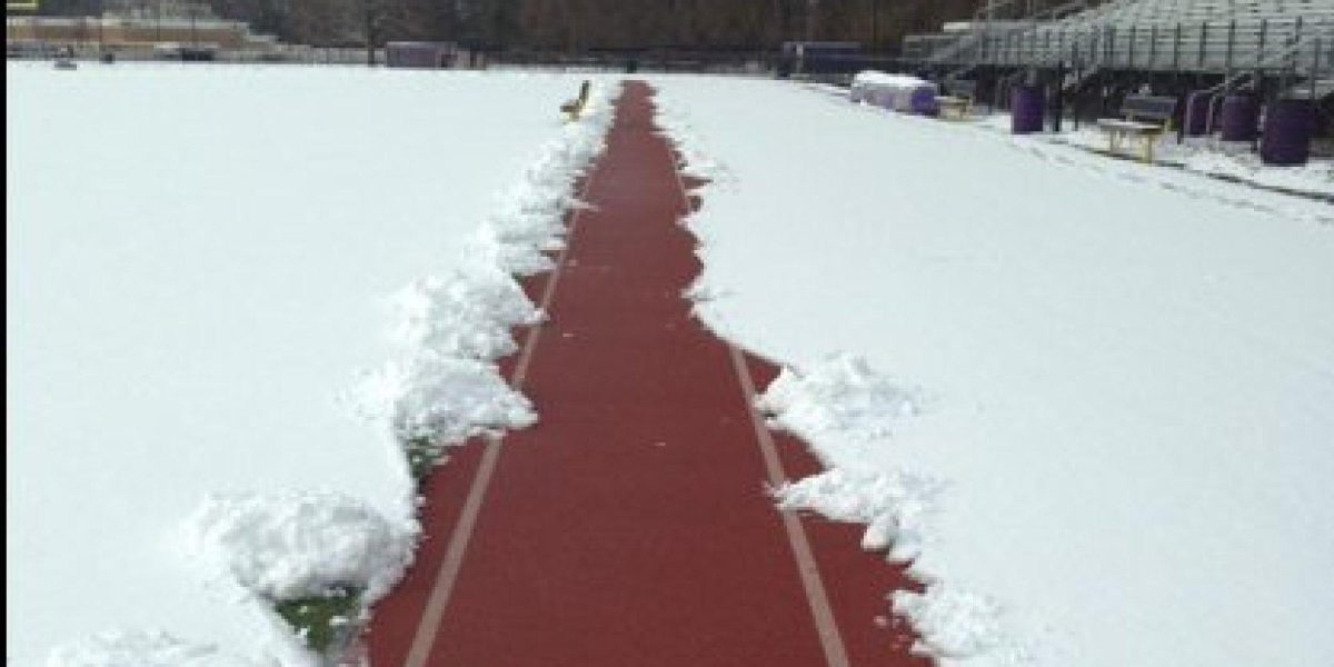 Winter track.  How do I love thee?  Let me count the ways.