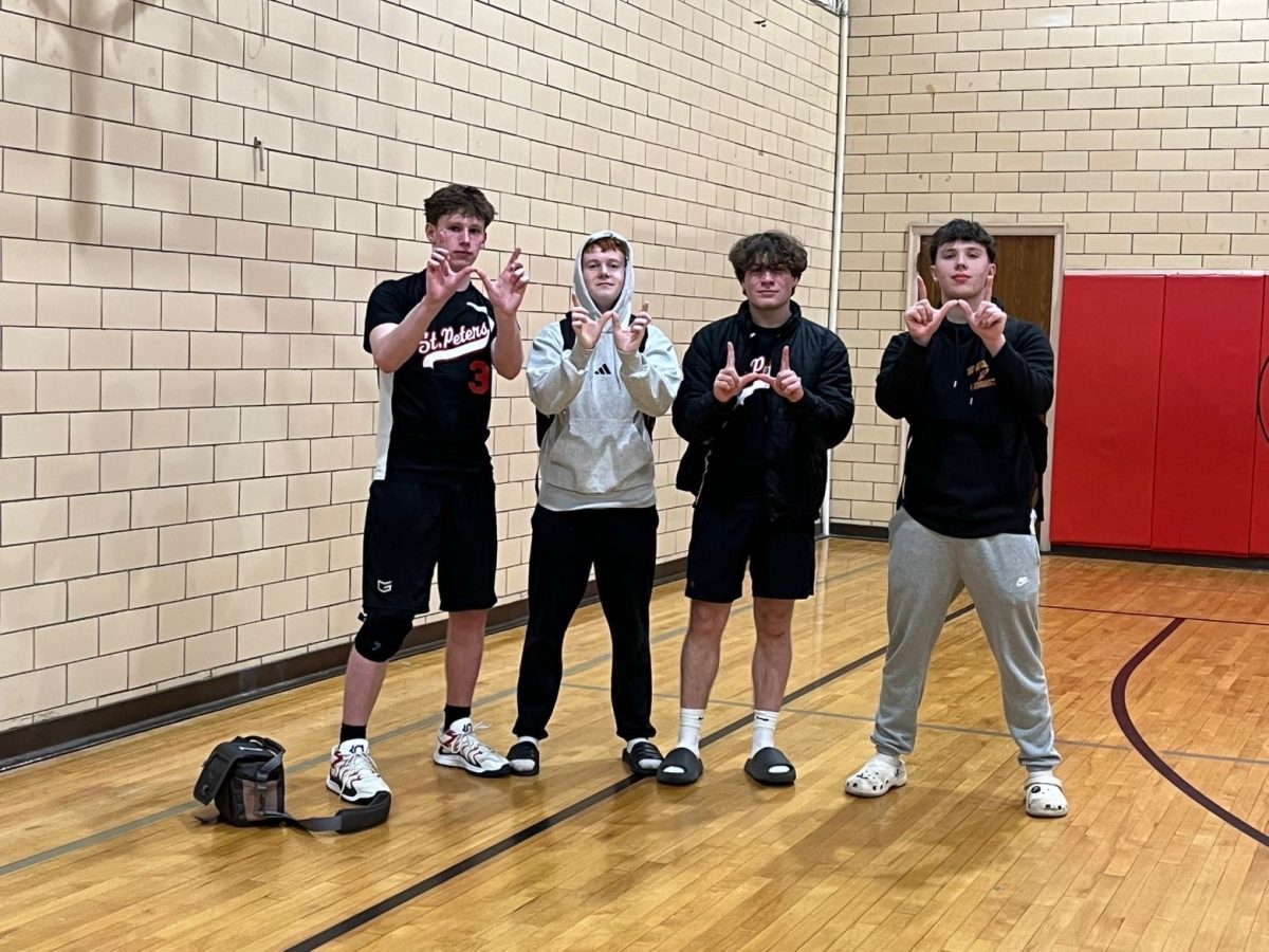 Members of St. Peter's CYO team.