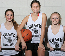 Kids, if you took a time machine and set it 21 years ago you might bump into Mrs. Nolan and her two co-captains of the girls' basketball team: Kim Vicari (center) and Alyssa May (left).